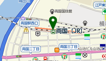 松屋 両国店の地図画像