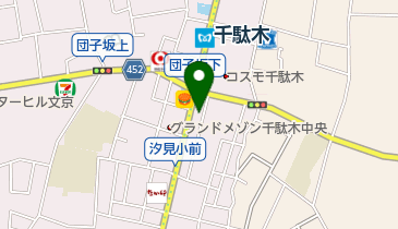 松屋 千駄木店の地図画像