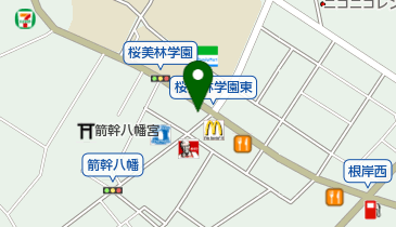 松屋 桜美林学園店(松のや併設)の地図画像