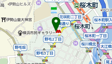 松屋 桜木町店の地図画像