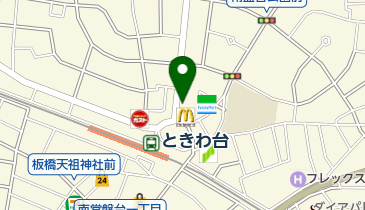 松屋 ときわ台店の地図画像
