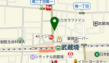 松屋 武蔵境店の地図画像