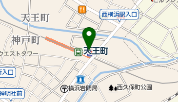松屋 天王町店の地図画像