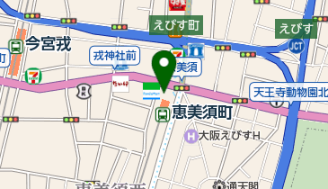 松屋 恵美須町店の地図画像