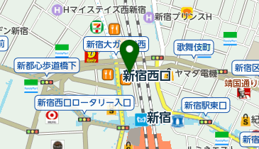 松屋 新宿大ガード店の地図画像