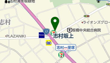 松屋 志村坂上店の地図画像