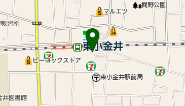 松屋 東小金井店の地図画像