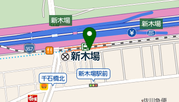 松屋 新木場店の地図画像