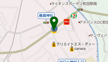 松屋 上鶴間店(松のや併設)の地図画像