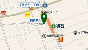 松屋 初石店の地図画像