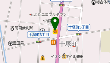 松屋 豊田十塚店(松のや併設)の地図画像