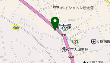 松屋 新大塚店の地図画像