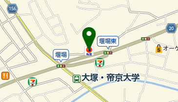 松屋 帝京大学前店の地図画像