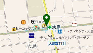 松屋 大島店の地図画像