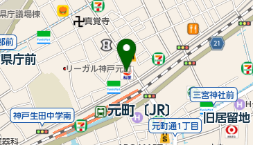 松屋 神戸元町東口店の地図画像