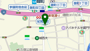 松屋 紀尾井町店の地図画像