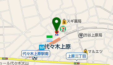 松屋 代々木上原店の地図画像