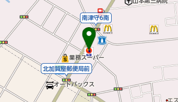 松屋 南津守店の地図画像