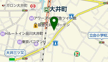 松屋 東大井町店(マイカリー食堂併設)の地図画像
