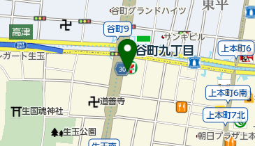 松屋 谷町九丁目店(松のや併設)の地図画像