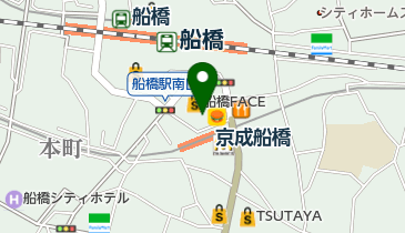 松屋 船橋南口店の地図画像