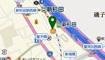 松屋 新杉田店の地図画像