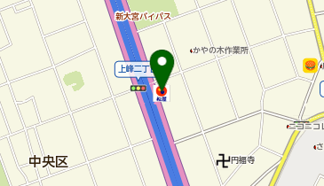 松屋 与野店(松のや併設)の地図画像