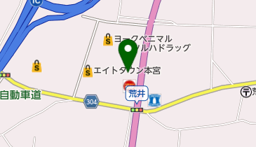 松屋 エイトタウン本宮店(松のや併設)の地図画像
