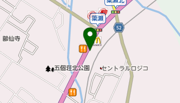 松屋 五個荘店の地図画像