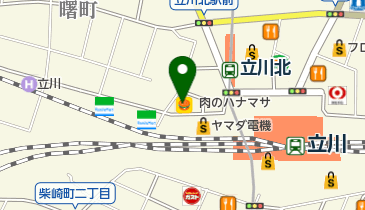 松屋 立川北口店の地図画像