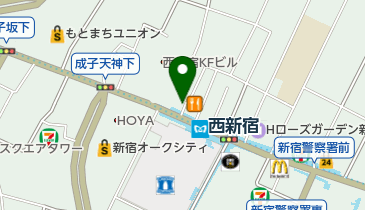 松屋 西新宿8丁目店の地図画像