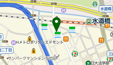 松屋 水道橋店の地図画像