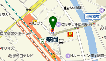 松屋 盛岡駅前通店の地図画像