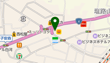 松屋 白河店の地図画像