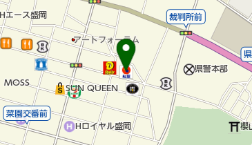 松屋 盛岡大通店の地図画像
