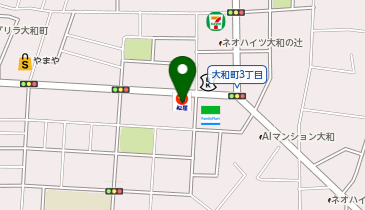 松屋 仙台大和町店 (松のや併設)の地図画像