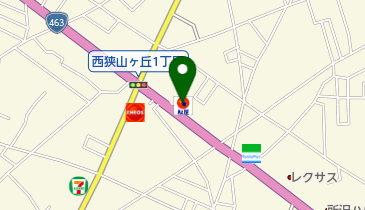 松屋 所沢若狭店の地図画像