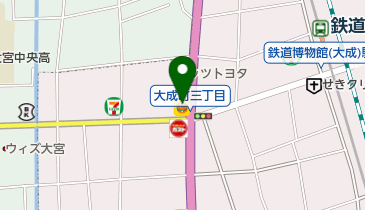 松屋 大宮大成町店の地図画像