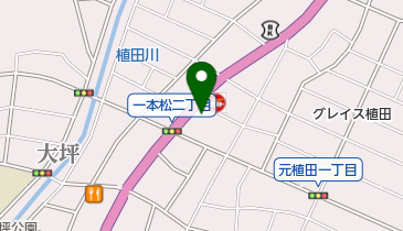 松屋 植田一本松店(松のや併設)の地図画像
