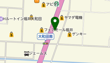 松屋 福井大和田店の地図画像