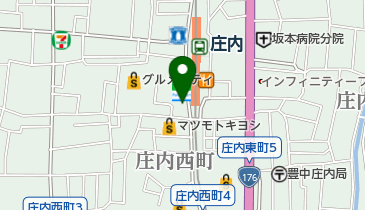 松屋 庄内店の地図画像