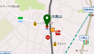 松屋 大倉山店(マイカリー食堂併設)の地図画像