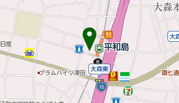 松屋 平和島店の地図画像