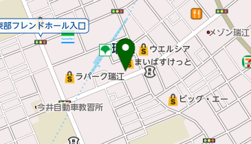 松屋 瑞江店の地図画像