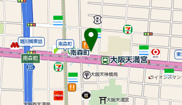 松屋 南森町駅前店の地図画像