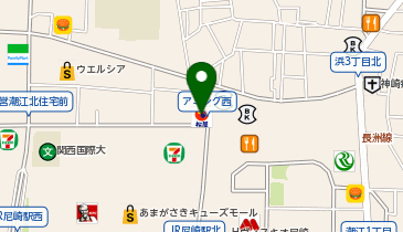 松屋 尼崎潮江店の地図画像