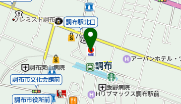 松屋 調布駅前店の地図画像