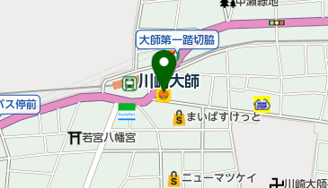 松屋 川崎大師店の地図画像