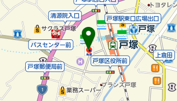 松屋 戸塚店の地図画像