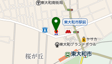 松屋 東大和市駅前店の地図画像